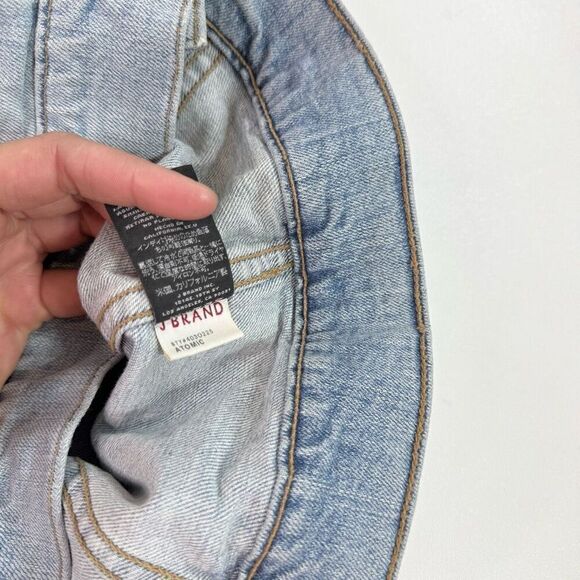 J Brand Atomic Lightwash Fitted Jean Jacket Womens Medium Denim Button Up - Picture 7 of 9